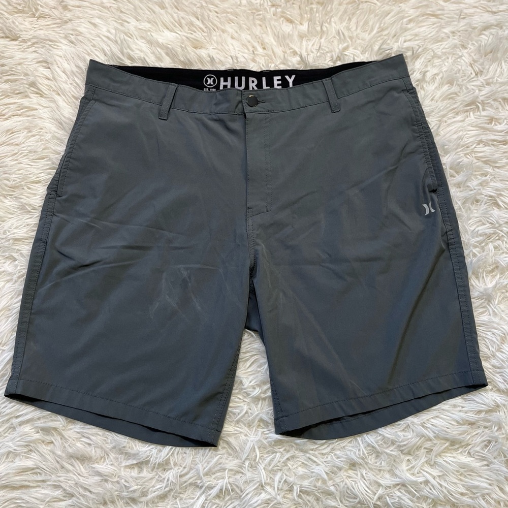 G15 Hurley Men's Charcoal Athletic Shorts